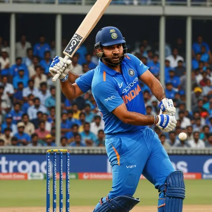 India's Rohit Sharma Shines in Thrilling ODI Victory Against Australia